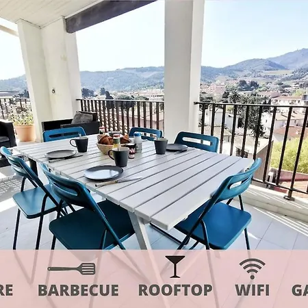 Apartment T5 Corail - Centre - Rooftop - Barbecue - Parking Collioure